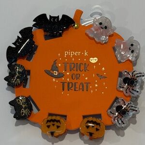 NWT 🎃👻🐈‍⬛🕷️Piper K Halloween trick or treat mini Hair Clips